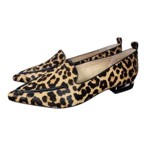FRANCO SARTO Susie 2 Leopard Print Loafers Size 10